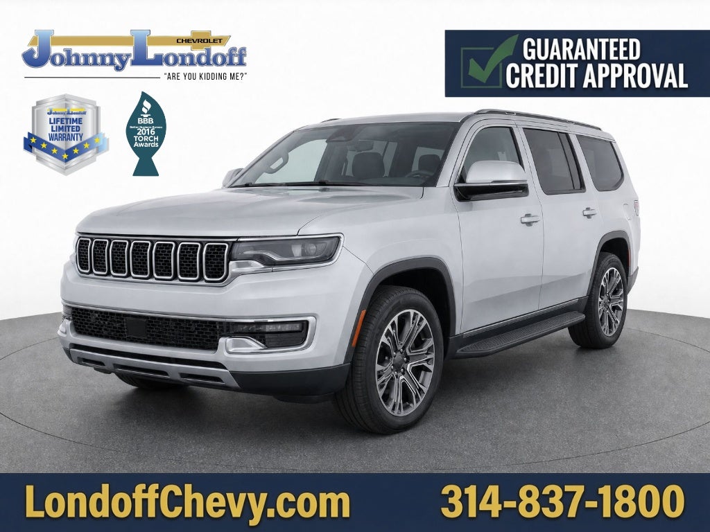 2022 Jeep Wagoneer Series III 4x4 in Silver — front three-quarter view