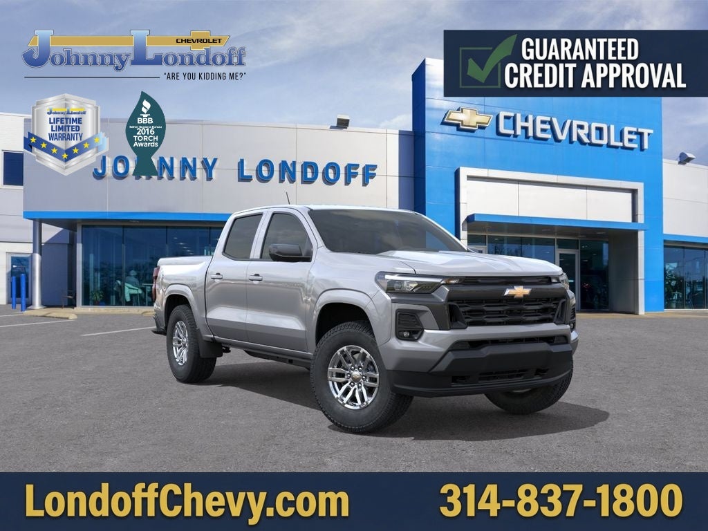 2026 Chevrolet Colorado LT in Sterling Gray Metallic — front three-quarter view