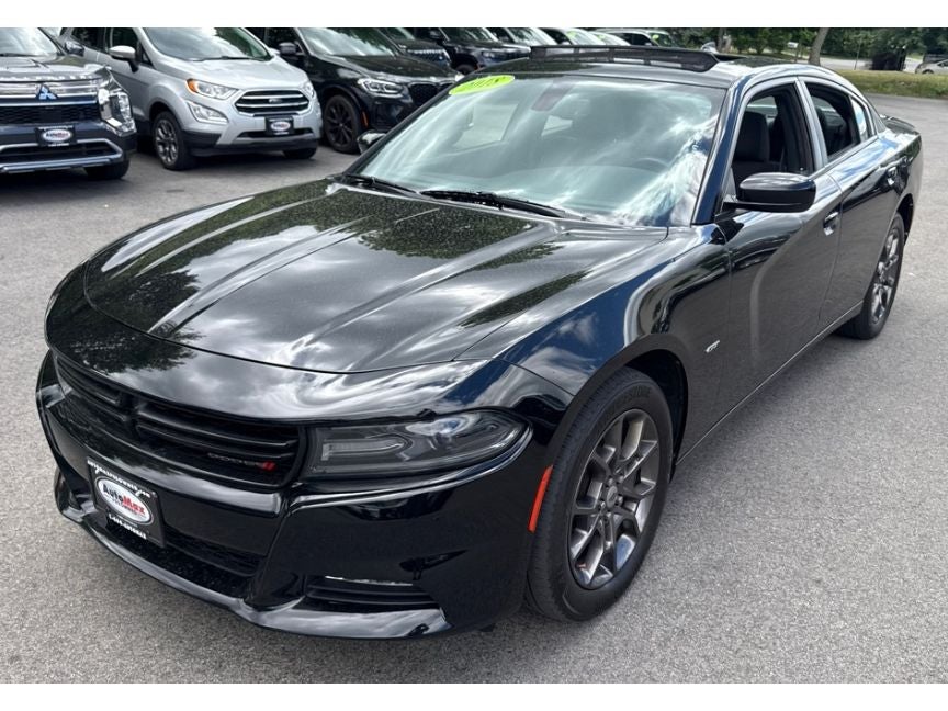2018 Dodge Charger GT AWD in Black — front three-quarter view