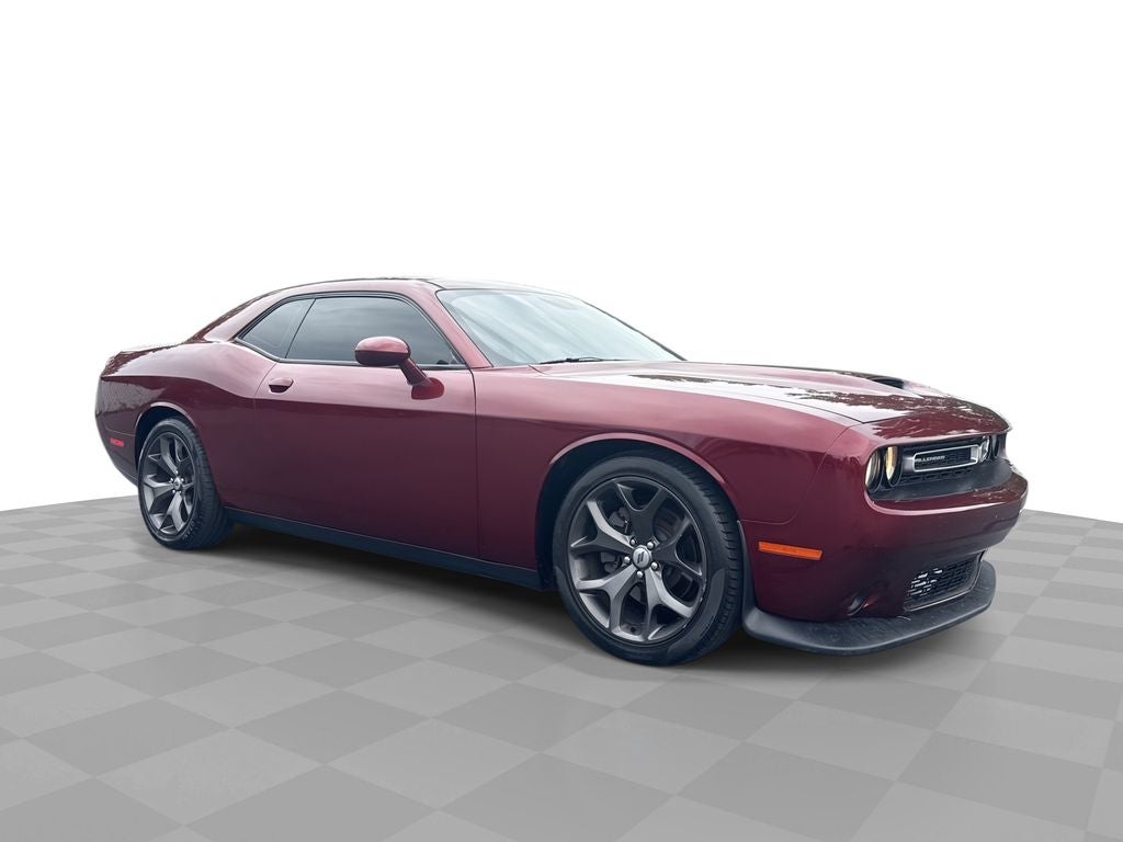 2019 Dodge Challenger R/T in Red — front three-quarter view