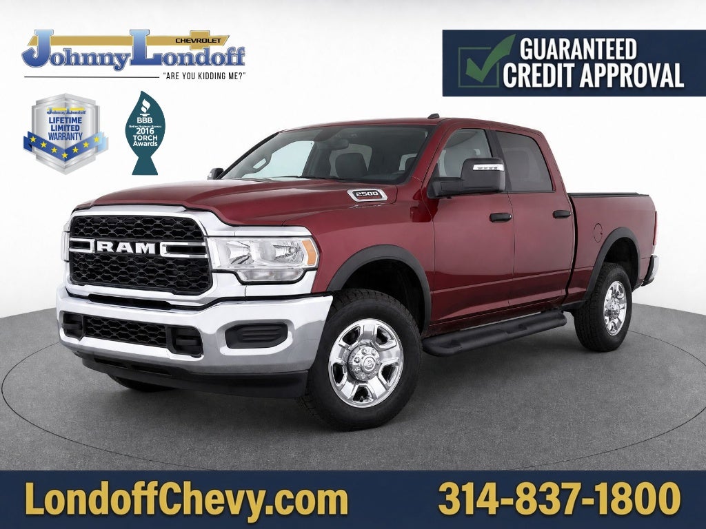 2023 RAM 2500 Tradesman Crew Cab 4x4 6'4" Box in Red — front three-quarter view