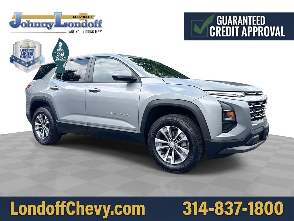 2025 Chevrolet Equinox LT in Sterling Gray Metallic — front three-quarter view