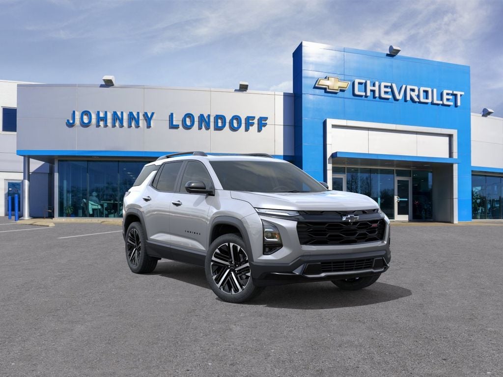 2026 Chevrolet Equinox RS in Sterling Gray Metallic — front three-quarter view