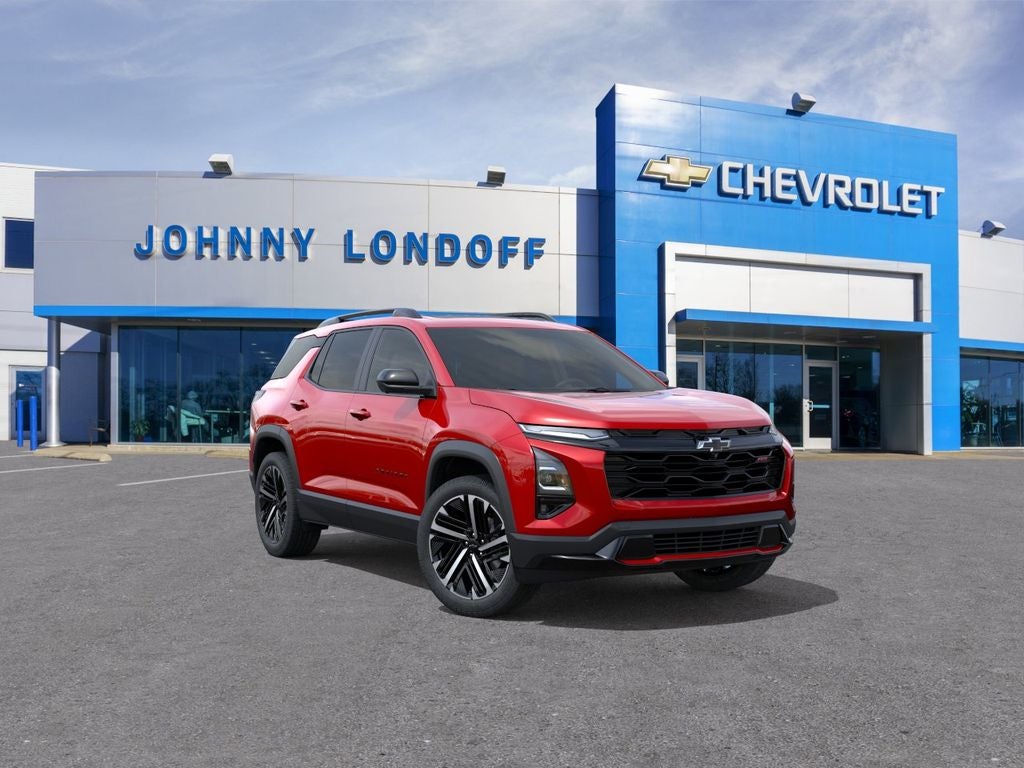 2026 Chevrolet Equinox RS in Radiant Red Tintcoat — front three-quarter view