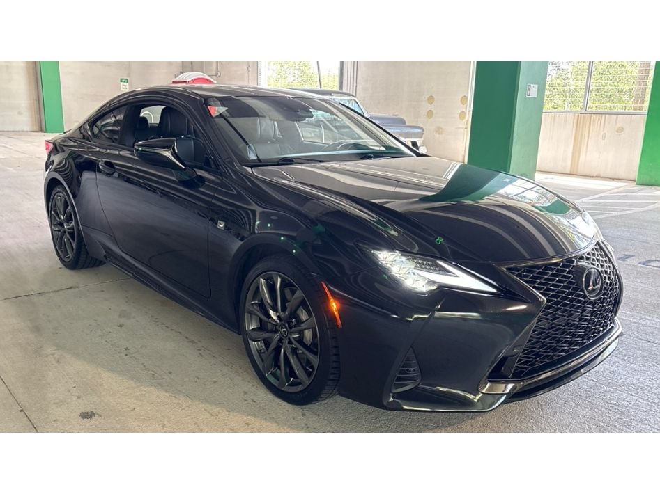 2022 Lexus RC 350 F SPORT in Black — front three-quarter view