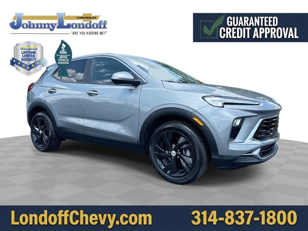 2025 Buick Encore GX Preferred in Moonstone Gray Metallic — front three-quarter view
