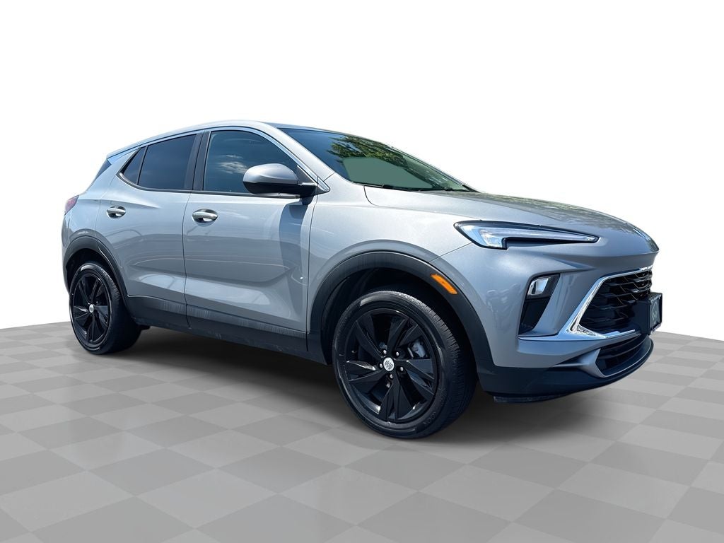 2025 Buick Encore GX Preferred in Moonstone Gray Metallic — front three-quarter view