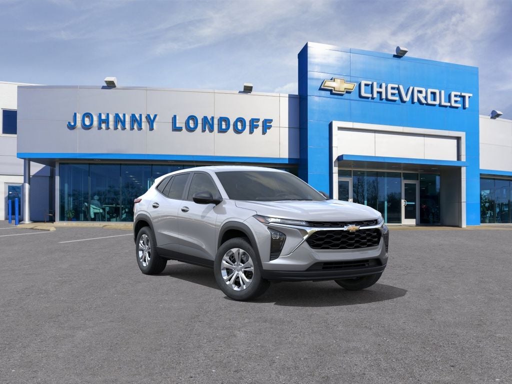 2026 Chevrolet Trax LS in Sterling Gray Metallic — front three-quarter view